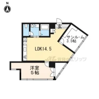 グランコルベール西院【4B号室】の間取り