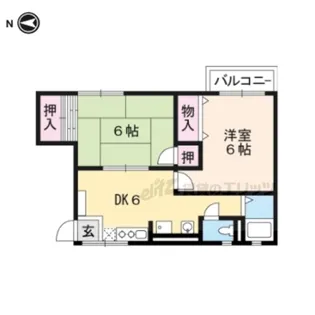 ヴェルドミール【1階】の間取り