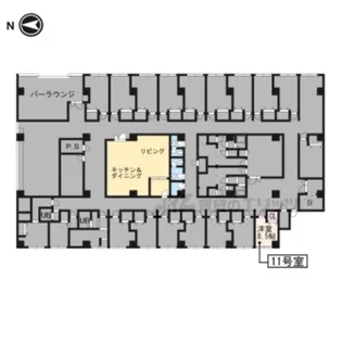 CASA MIA北白川【11号室】の間取り