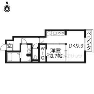 アクティ勧修【102号室】の間取り