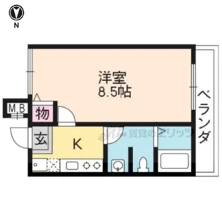 エム’ズ三条油小路【205号室】の間取り