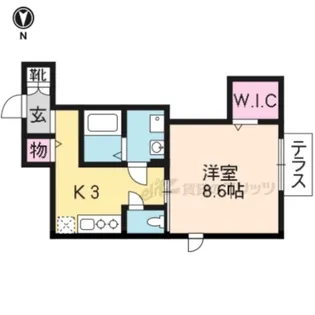 ロンサール(?2311)【202号室】の間取り