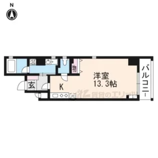 ランブラス衣棚御池【201号室】の間取り