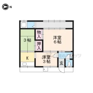 京都府京都市右京区太秦青木ケ原町【一戸建】の間取り
