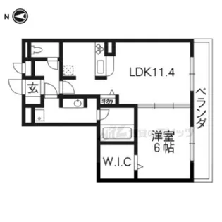 プレジール【B棟202号室】の間取り