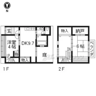 京都府京都市下京区木賊山町【一戸建】の間取り
