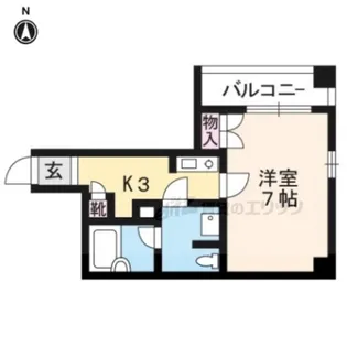 CQレジデンス京都東山三条【403号室】の間取り