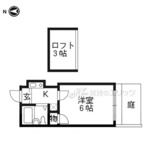 グローリーハイツ淀【1階】の間取り