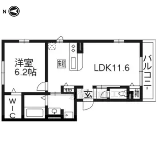 カノープス醍醐1【102号室】の間取り