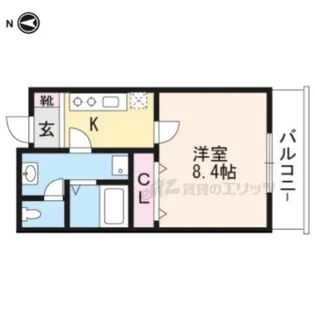 1Kの間取り画像