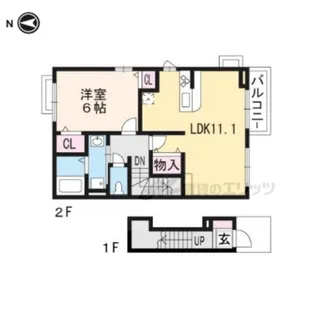 エレガンス・常盤【2階】の間取り