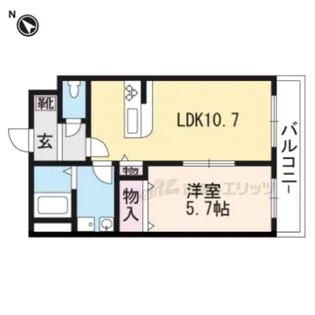 ミモザコート【1階】の間取り
