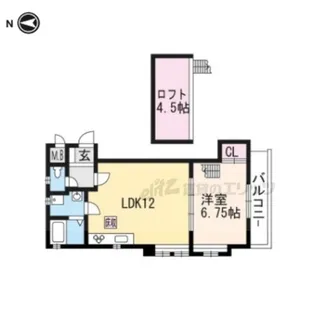 インテグレート祇園【201号室】の間取り