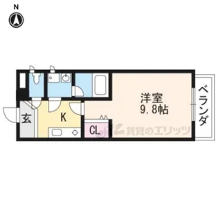 EXCEED西院【3階】の間取り