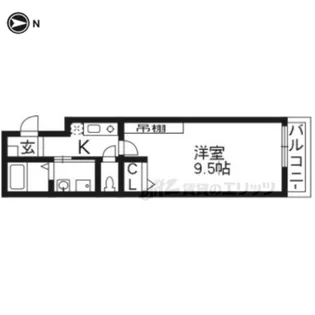 アークリード堀川今出川【205号室】の間取り