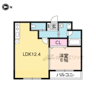 Shining壬生離宮【3階】の間取り