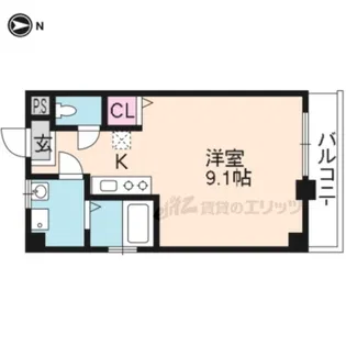 デ・リベック【306号室】の間取り