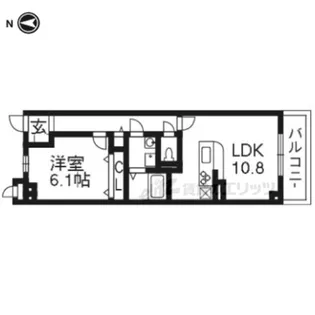 アクアパレス【3階】の間取り