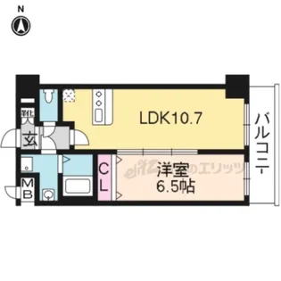 プレサンス京都四条烏丸響【2階】の間取り