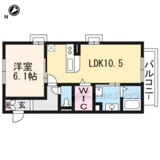 マジェスティツイン【?301号室】の間取り