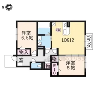 シャルマン北大路【1階】の間取り
