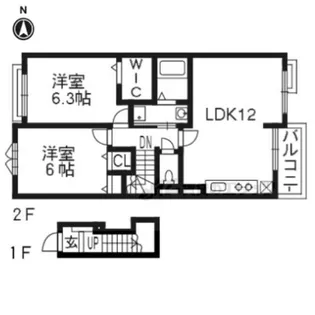 カーサスカイ?【2階】の間取り