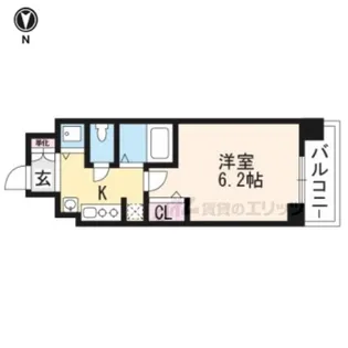 スワンズ京都七条リベルタ【702号室】の間取り