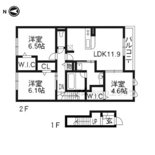 ベルク・ボヌール【2階】の間取り