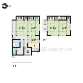 滋賀県大津市瀬田1丁目【一戸建】の間取り