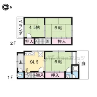 京都府長岡京市一文橋2丁目【一戸建】の間取り