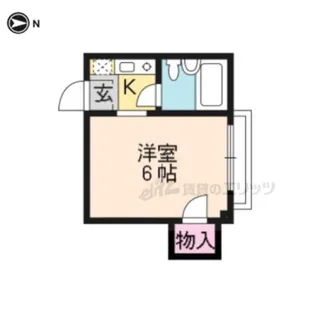 第5衣笠ビル【203号室】の間取り