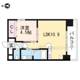 J COURT石山駅前【602号室】の間取り