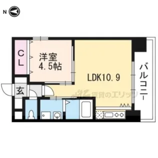 J COURT石山駅前【1002号室】の間取り