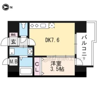 J COURT石山駅前【1003号室】の間取り