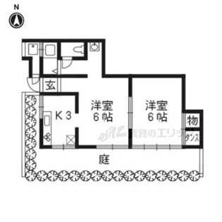 京都府京都市山科区大塚元屋敷町【一戸建】の間取り