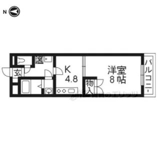 サンライト東条【101号室】の間取り
