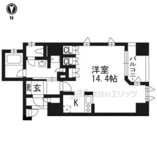 ブランズ京都烏丸御池【3階】の間取り