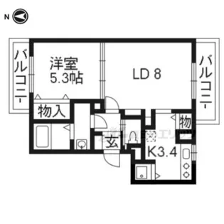 サン・ドマーニ【201号室】の間取り