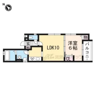 アンクル五条大橋【301号室】の間取り