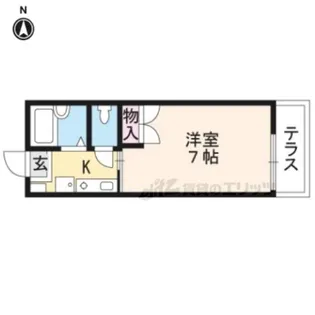 ヴィレッジ岩倉【205号室】の間取り