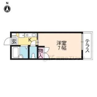 ヴィレッジ岩倉【203号室】の間取り