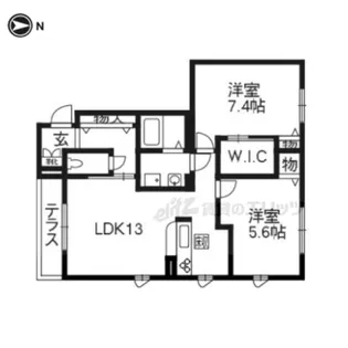 Grand Prelude【102号室】の間取り