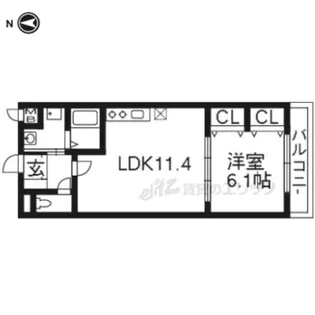シャルマン【3階】の間取り