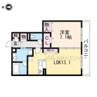 Wembley【1階】の間取り