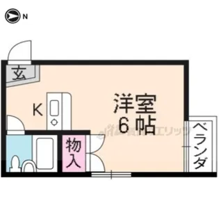 光ハイツ【E号室】の間取り