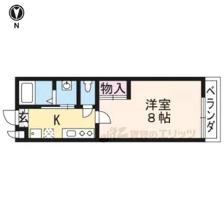 シークリエーション西大路御池【103号室】の間取り