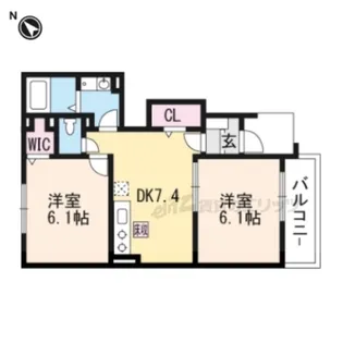 コラールJ・?【1階】の間取り