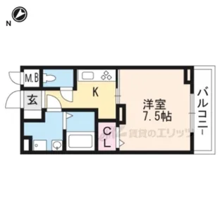 アヴニール【1階】の間取り