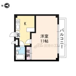 アネーロ弐番館【B305号室】の間取り