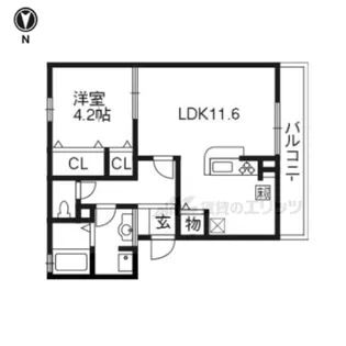 メゾン・プレミール【1階】の間取り